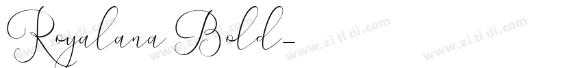 Royalana Bold字体转换